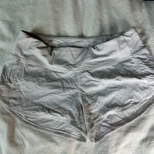 Lululemon Athletica White Speed Up Shorts